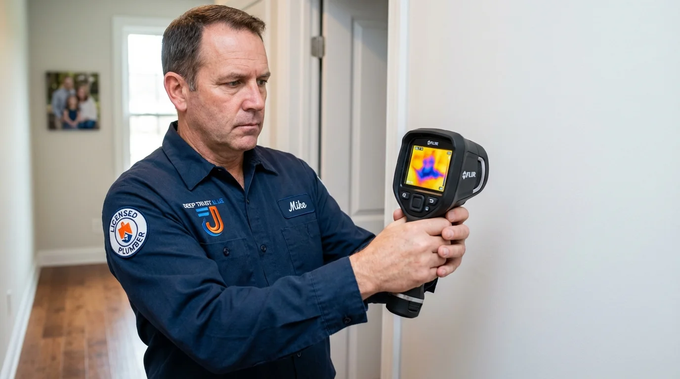 Thermal imaging leak detection by Johns Plumbing LLC in Leipsic